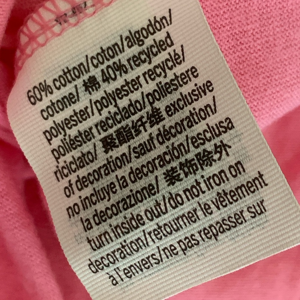NWT Victoria’s Secret PINK Racerback Tank Top Pink Logo Cotton Blend - Picture 7 of 9